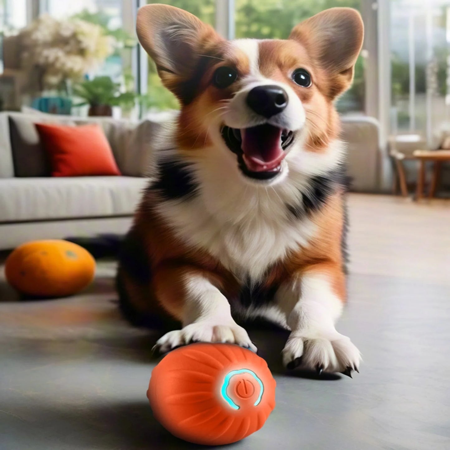 Interactive Pet Smart Jumping Ball - Automatic Bouncing Toy for Small & Medium Dogs, Fun and Engaging Gift!
