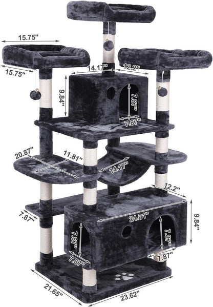 Ultimate Large Cat Tree - Luxury Climbing Oasis for Your Feline Friends