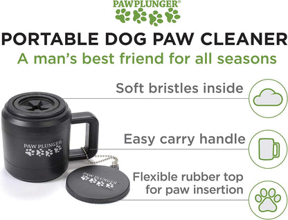 Paw Plunger: Effortless Dog Paw Cleaner - Essential Portable Washer for Medium Dogs - Keep Your Home Clean!