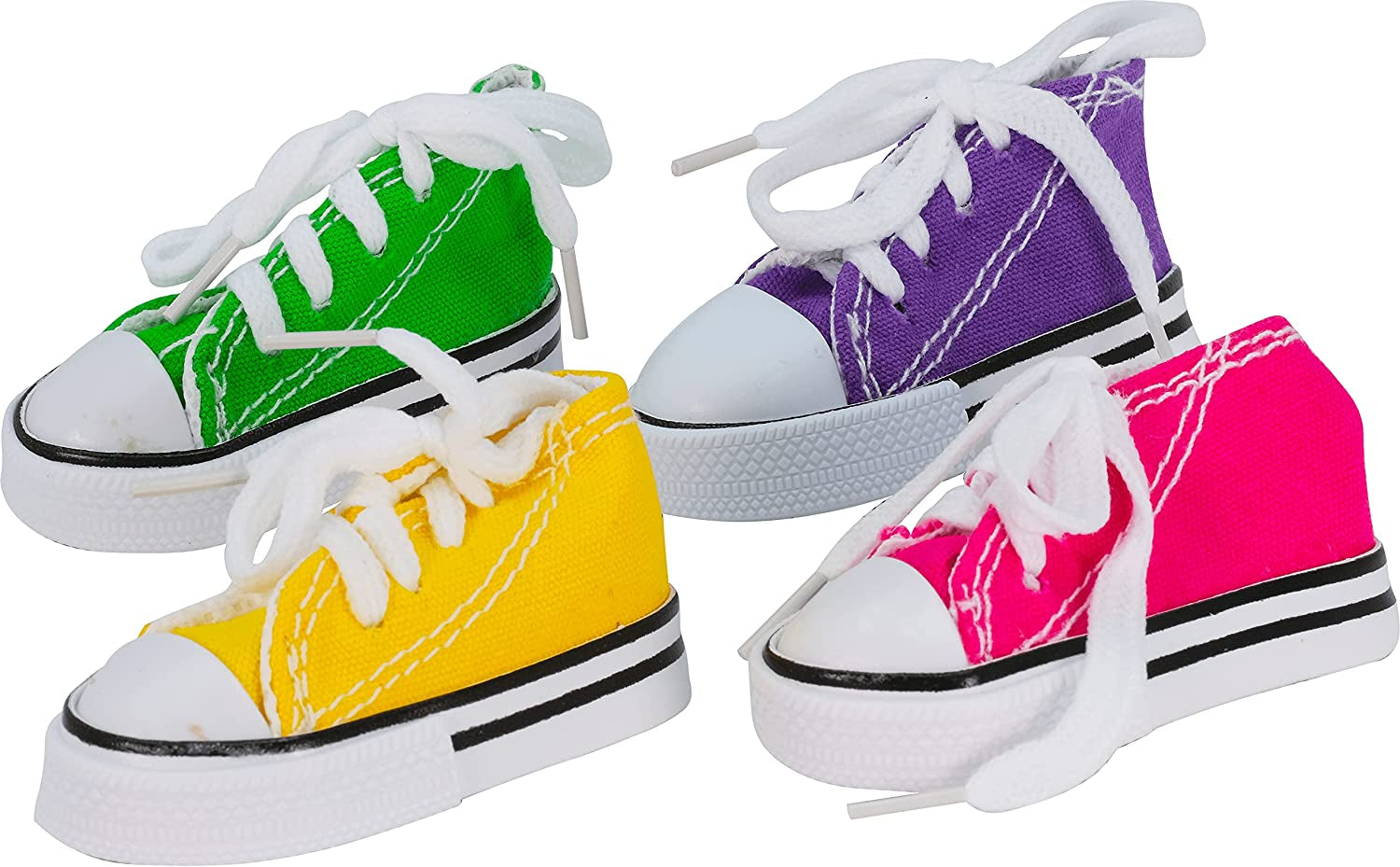 Colorful Mini Sneakers for Parrots - Fun Cotton Shredding Toys for Parrotlets, Budgies, and Cockatoos