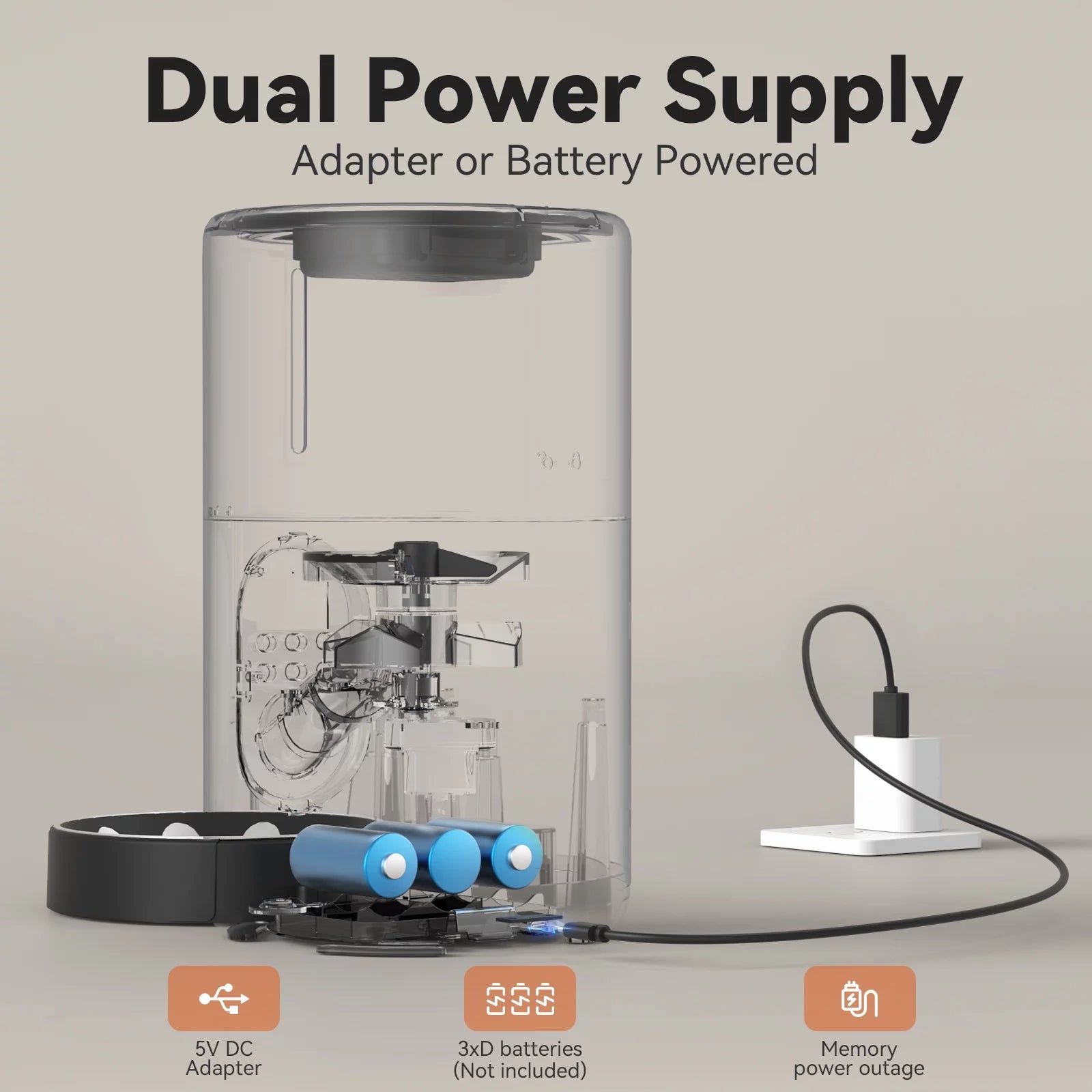 Smart Automatic Dog & Cat Feeder with Stainless Steel Bowl - 4L Capacity, Sleek Black Design