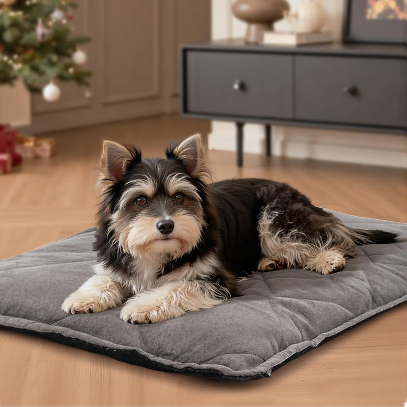 [Black Friday] Mora Pets Self-Heating Cat Bed Self-Heating Cat Mat Thick Thermal Pet Tabletop 24 X 18 Inches with Sensor Cover Machine Washable Ultra-Warm Mat for Outdoor and Indoor Cats and Small Dogs