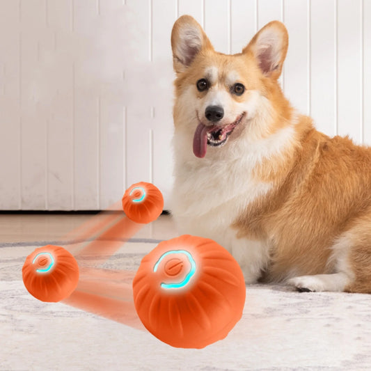 Interactive Pet Smart Jumping Ball - Automatic Bouncing Toy for Small & Medium Dogs, Fun and Engaging Gift!