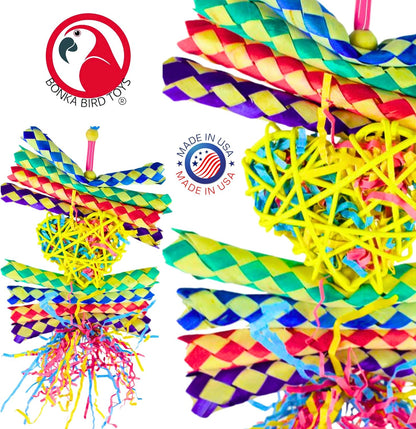 Foraging Heart Medium - Perfect 9" X 6" Enrichment Toy for Conures, Cockatiels, Parakeets & More!