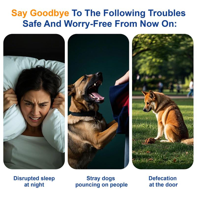 Humane Ultrasonic Dog Barking Deterrent Device - 2025 Model, 32-Foot Range, Perfect for Indoor & Outdoor Use, Effective Solution for Stubborn Barking