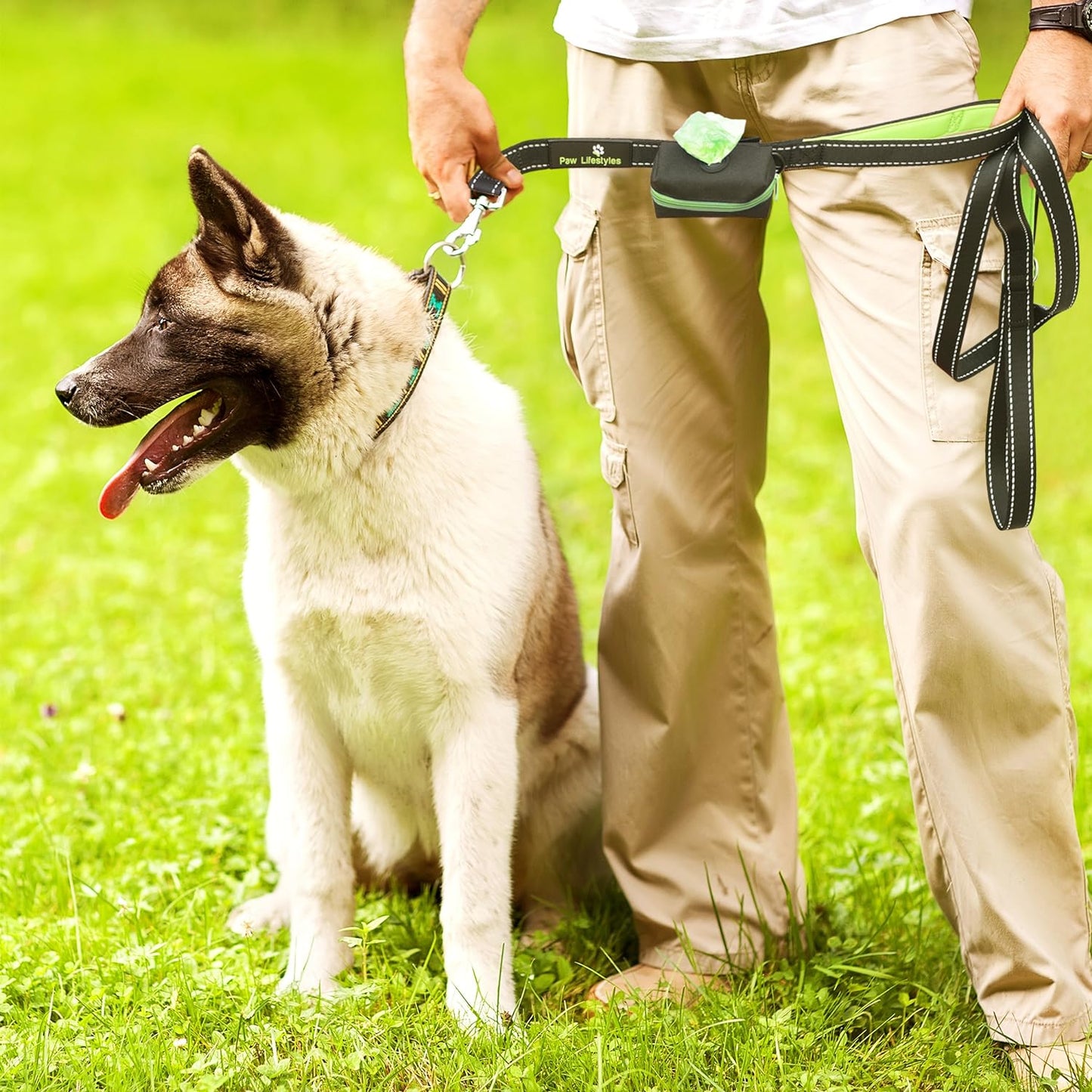 Ultimate Dog Poop Bag Holder & Leash Attachment - Universal Fit + Free Roll of Bags - Stylish Black & Magenta Dispenser