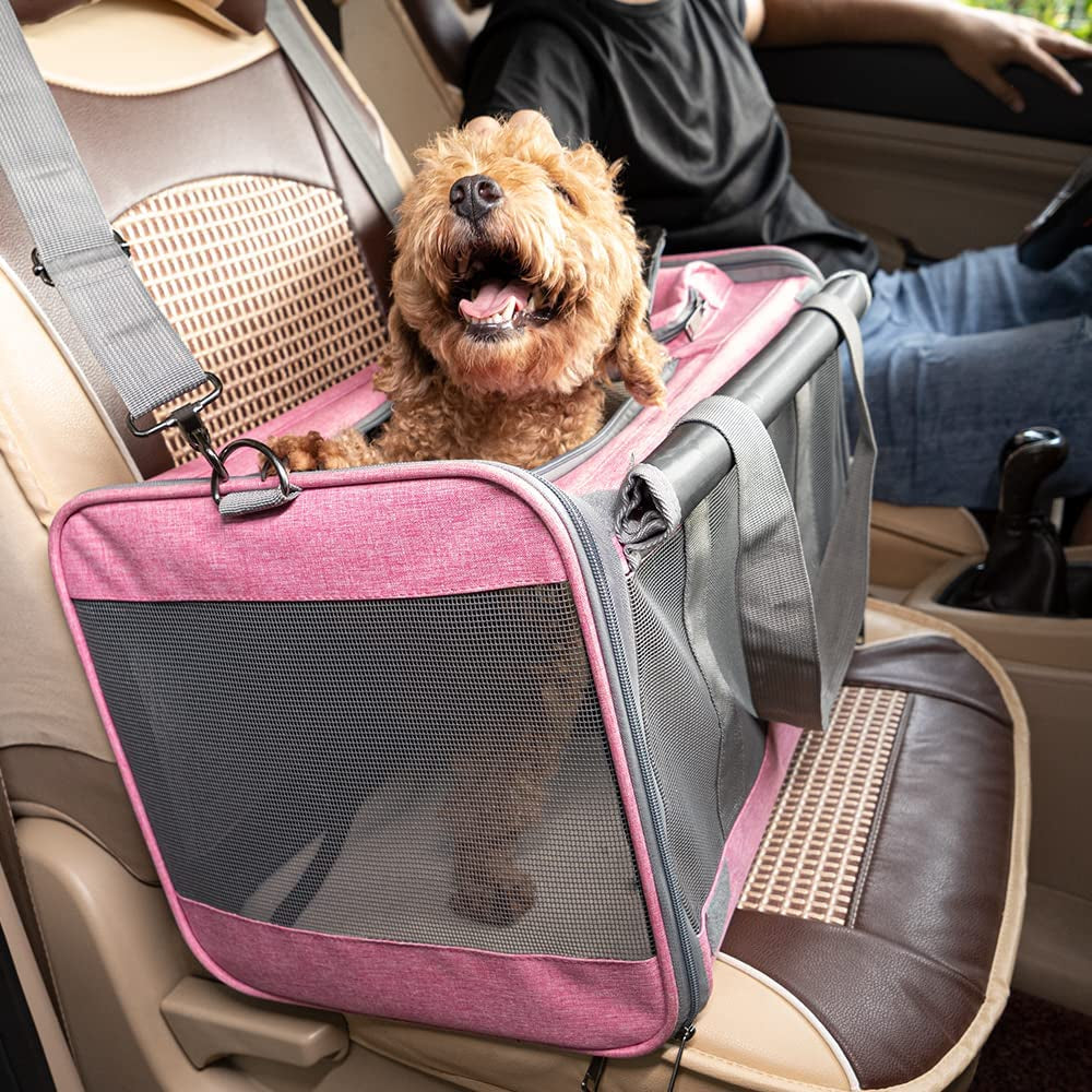 Premium Soft-Sided Pet Carrier for Large Cats and Dogs - Ultimate Comfort & Privacy for Travel