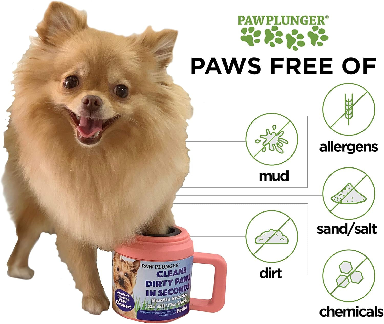 Paw Plunger: Effortless Dog Paw Cleaner - Essential Portable Washer for Medium Dogs - Keep Your Home Clean!