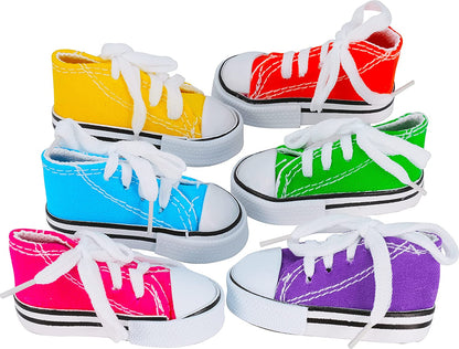 Colorful Mini Sneakers for Parrots - Fun Cotton Shredding Toys for Parrotlets, Budgies, and Cockatoos