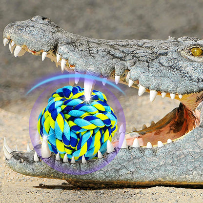 Ultimate Dog Chew Toys Set - 6 Pack Indestructible Heavy Duty Balls & Twisted Ropes for Aggressive Chewers, Perfect for Large & Medium Dogs!