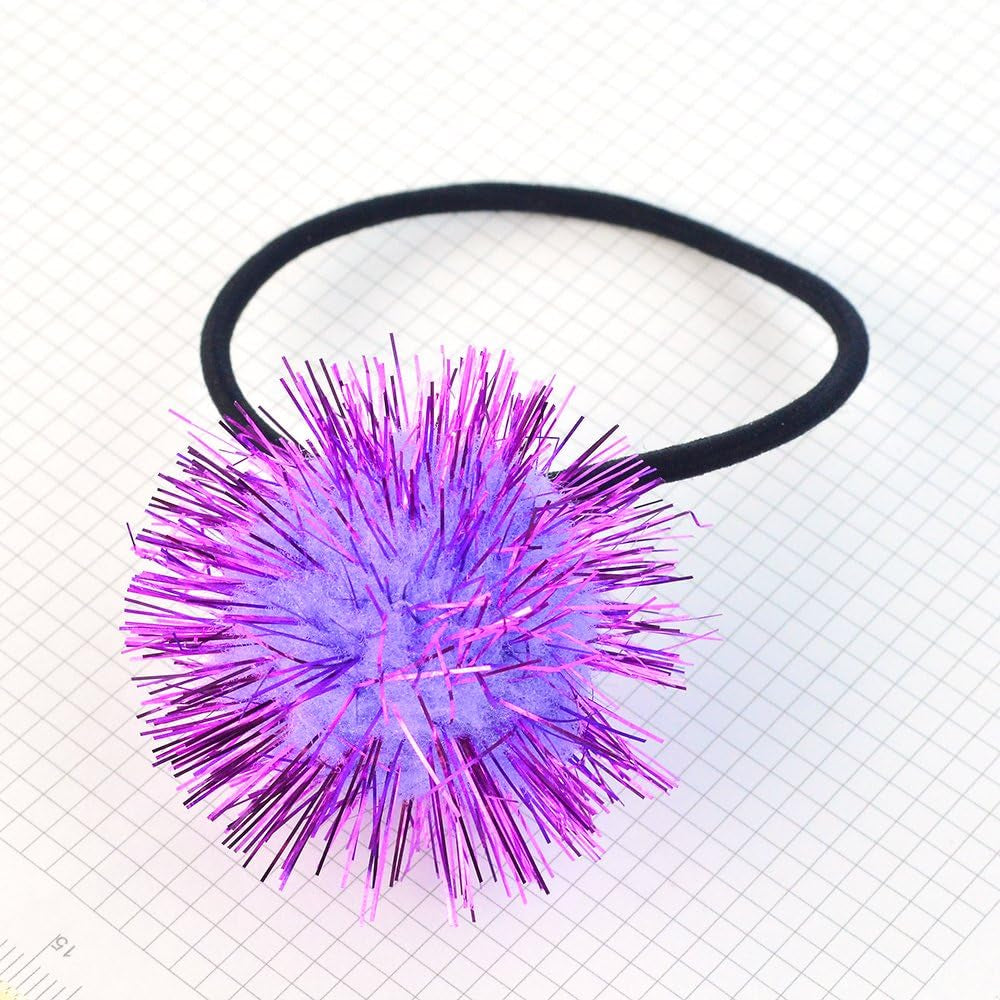 Vibrant 70 PCS Sparkle Balls & Tinsel Pom Poms for Cats & Kittens - Ultimate Glitter Playtime!