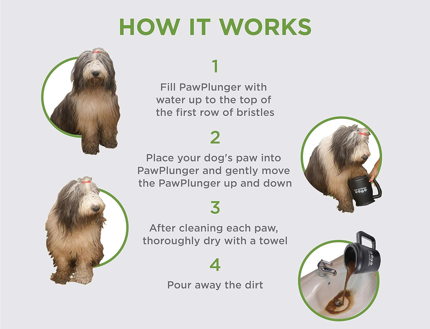 Paw Plunger: Effortless Dog Paw Cleaner - Essential Portable Washer for Medium Dogs - Keep Your Home Clean!