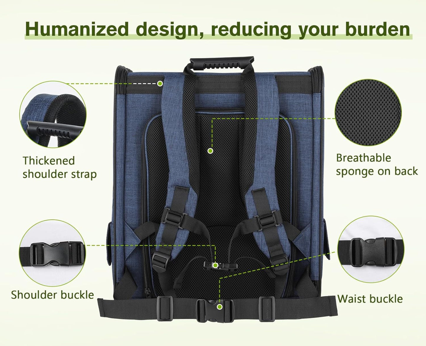 Ultimate Expandable Pet Carrier Backpack for Small Dogs and Cats - Perfect for Hiking, Travel, and Outdoor Adventures!