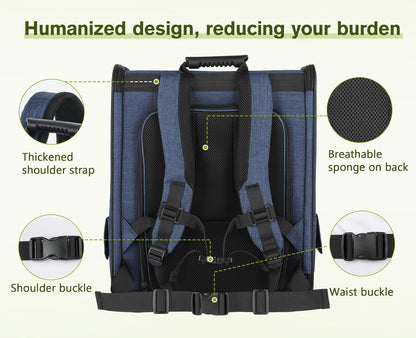 Ultimate Expandable Pet Carrier Backpack for Small Dogs and Cats - Perfect for Hiking, Travel, and Outdoor Adventures!