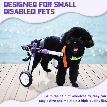 Premium Adjustable Dog Wheelchair for Disabled Hind Legs – Enhanced Mobility for Small Pets (XS-A)