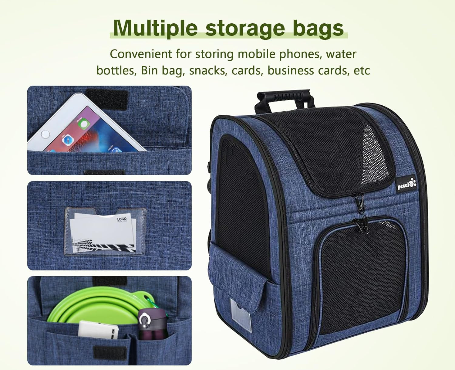 Ultimate Expandable Pet Carrier Backpack for Small Dogs and Cats - Perfect for Hiking, Travel, and Outdoor Adventures!