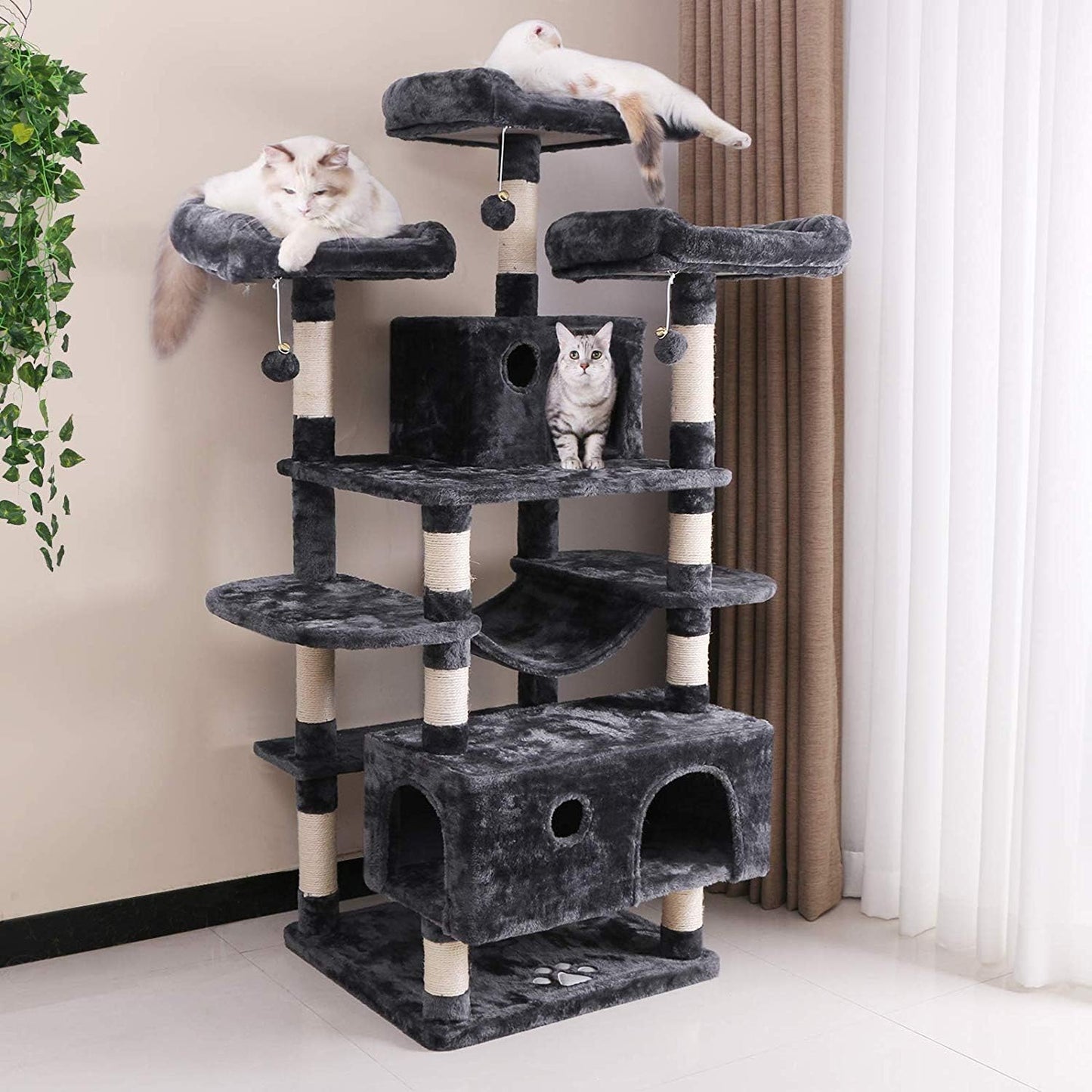 Ultimate Large Cat Tree - Luxury Climbing Oasis for Your Feline Friends