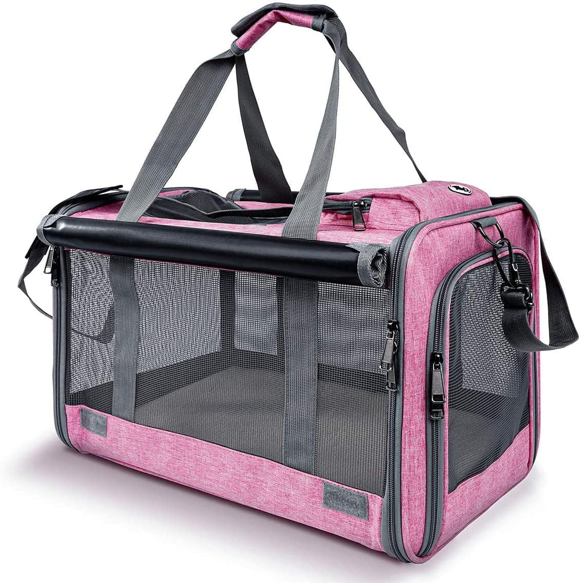 Premium Soft-Sided Pet Carrier for Large Cats and Dogs - Ultimate Comfort & Privacy for Travel