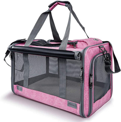 Premium Soft-Sided Pet Carrier for Large Cats and Dogs - Ultimate Comfort & Privacy for Travel