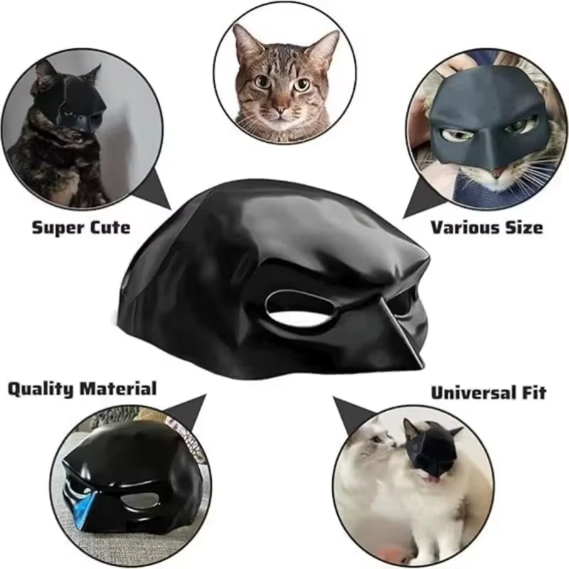 Cat Mask Cute Matte Bat Design for Pets Cool Cosplay Costume Accessory for Daily Decor Parties Cat Dogs Spooky Make-Up Party Toy