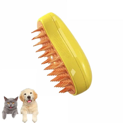 3-in-1 Electric Pet Grooming Tool: Steam Brush & Sprayer for Cat and Dog Massage & Shedding
